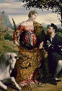 MORETTO da Brescia Saint Justina with the Unicorn Germany oil painting artist